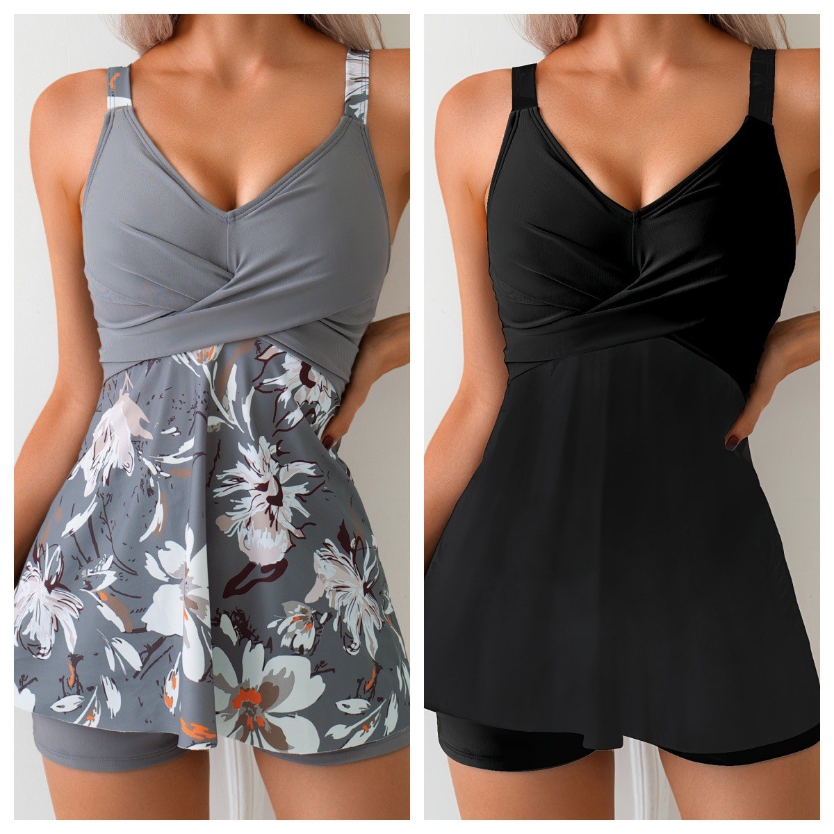 Shorts - Traje de Baño Tankini de Dos