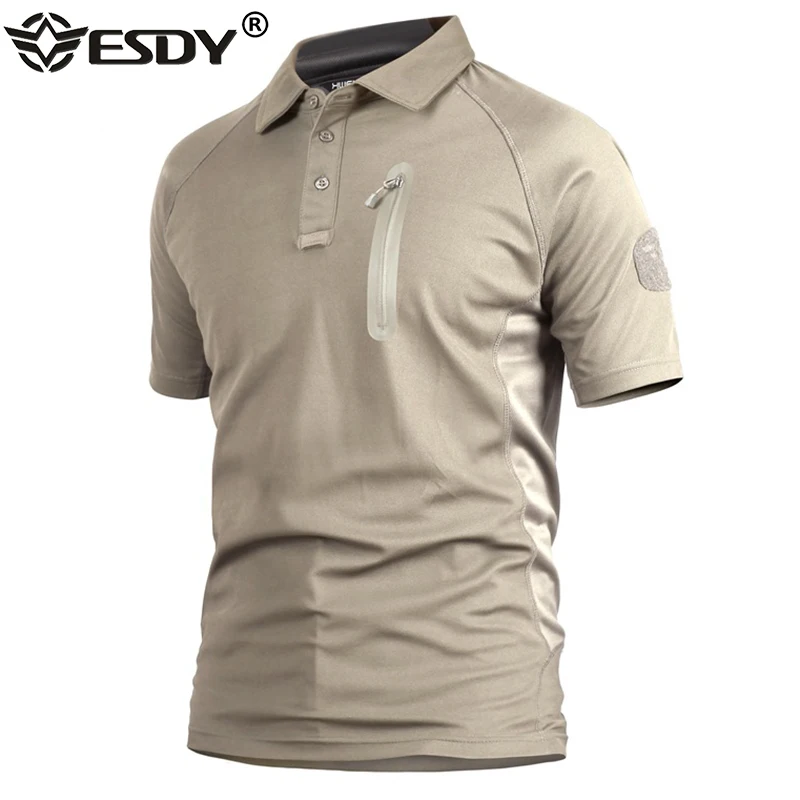 Tactical Military Shirt Cargo - 2025 verano hombres camisa corta de