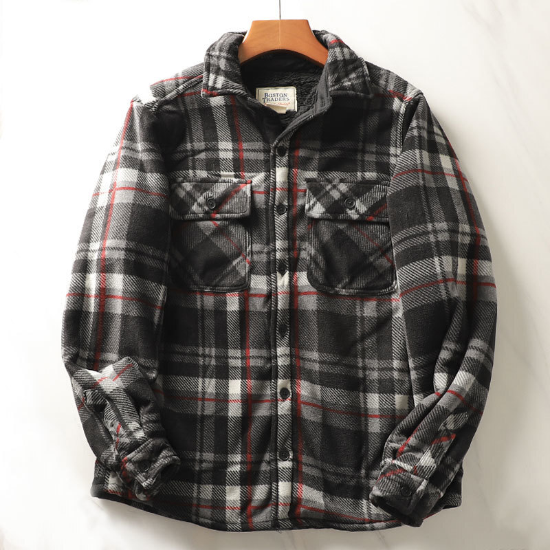 Flannel Plaid Shirt Heavy Weight - Camisas a cuadros de franela gruesa