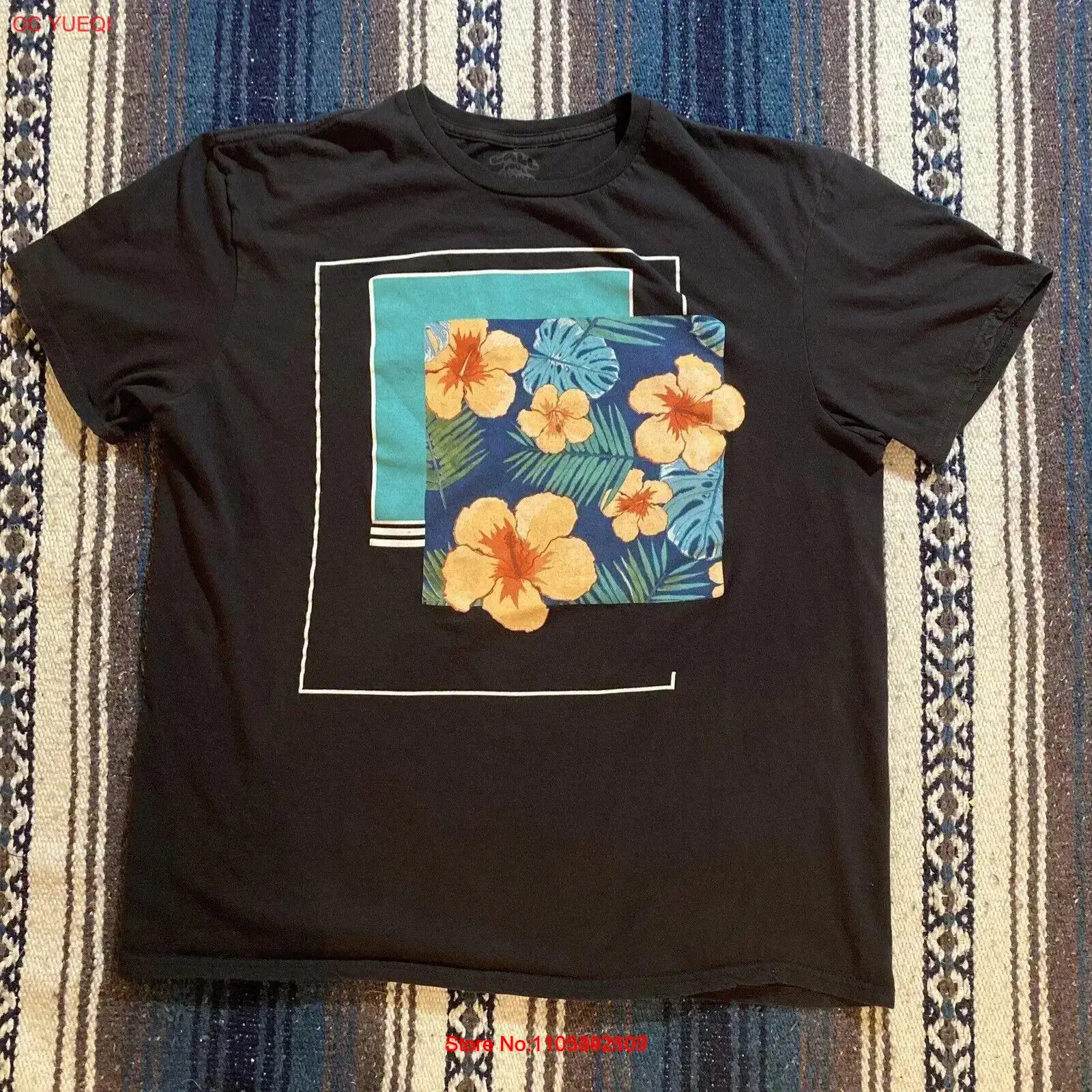 Vintage Hawaiian Floral Shirt - Camiseta estilo Y2K con estampado floral