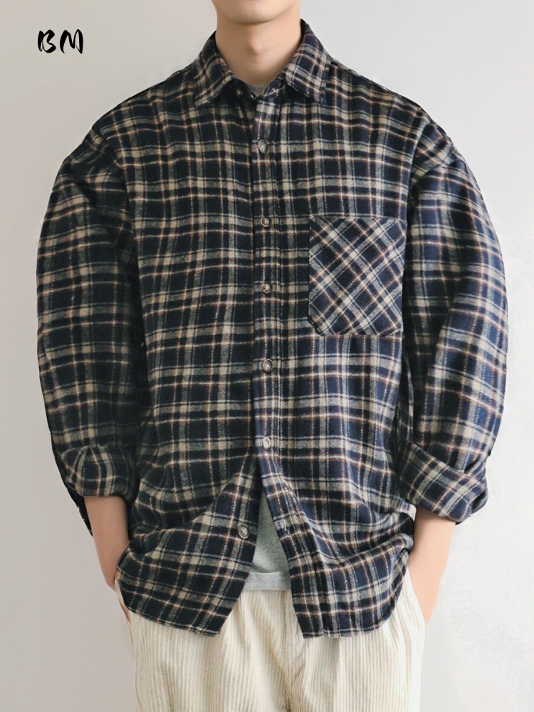 Flannel Plaid Shirt Heavy Weight - ‌ Camisa de franela pesada Vintage