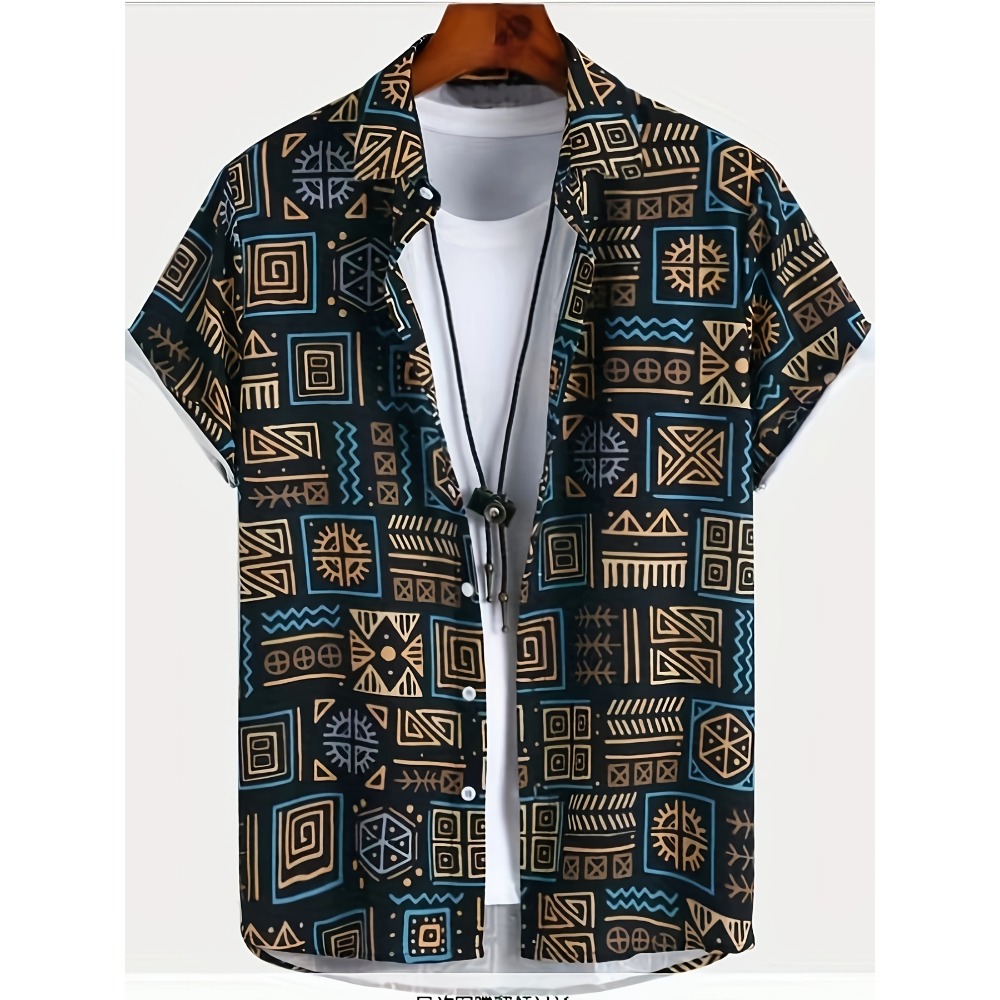 Vintage Hawaiian Floral Shirt - Camisa Hawaiana para Hombre, Transpirable, de