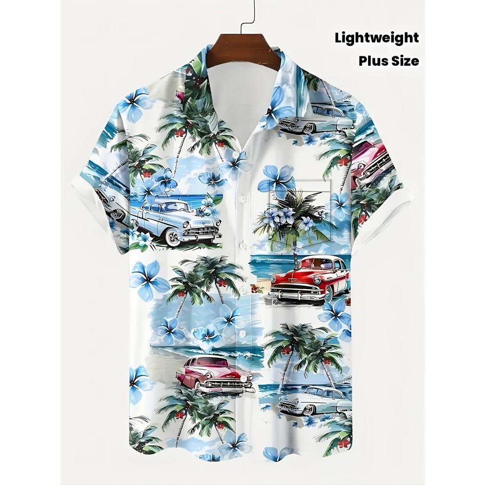 Vintage Hawaiian Floral Shirt - Camisas Hawaianas para Hombre con Estampado