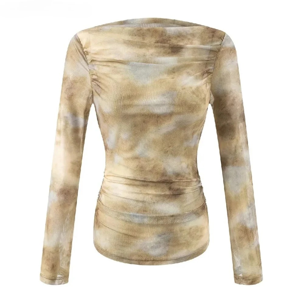 T-Shirts - Camiseta Sexy con Estampado Tie-Dye y