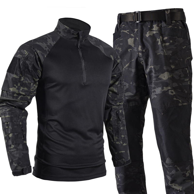 Tactical Military Shirt Cargo - Conjuntos de uniformes de combate tácticos