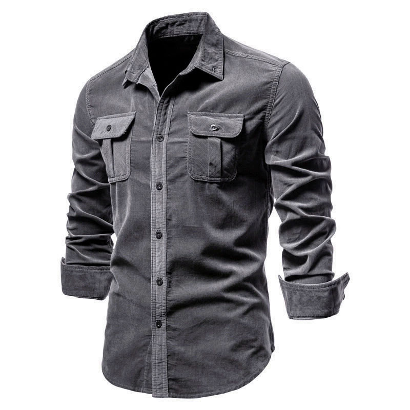 Chaqueta informal de pana para - Corduroy Button Up Shirt Men reseña y precio