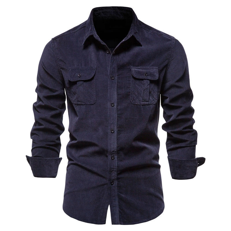 Chaqueta informal de pana para - Corduroy Button Up Shirt Men reseña y precio