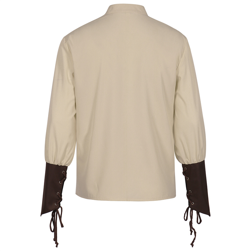 Camisa Medieval de Pirata para - Medieval Gothic Lace Up Pirate Shirt reseña y precio