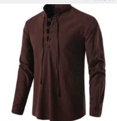 Camisa Pirata para Hombre, Est - Medieval Gothic Lace Up Pirate Shirt reseña y precio