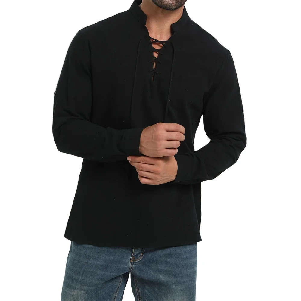 Camisa pirata Vintage Medieval - Medieval Gothic Lace Up Pirate Shirt reseña y precio