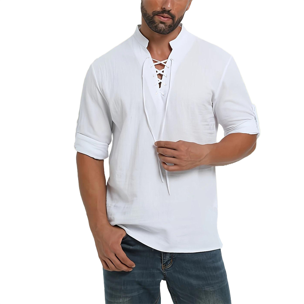 Camisa pirata Vintage Medieval - Medieval Gothic Lace Up Pirate Shirt reseña y precio