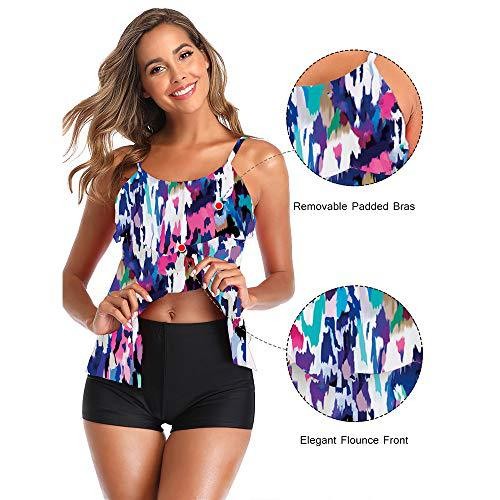 Bikini para mujer con estampad - Shorts reseña y precio
