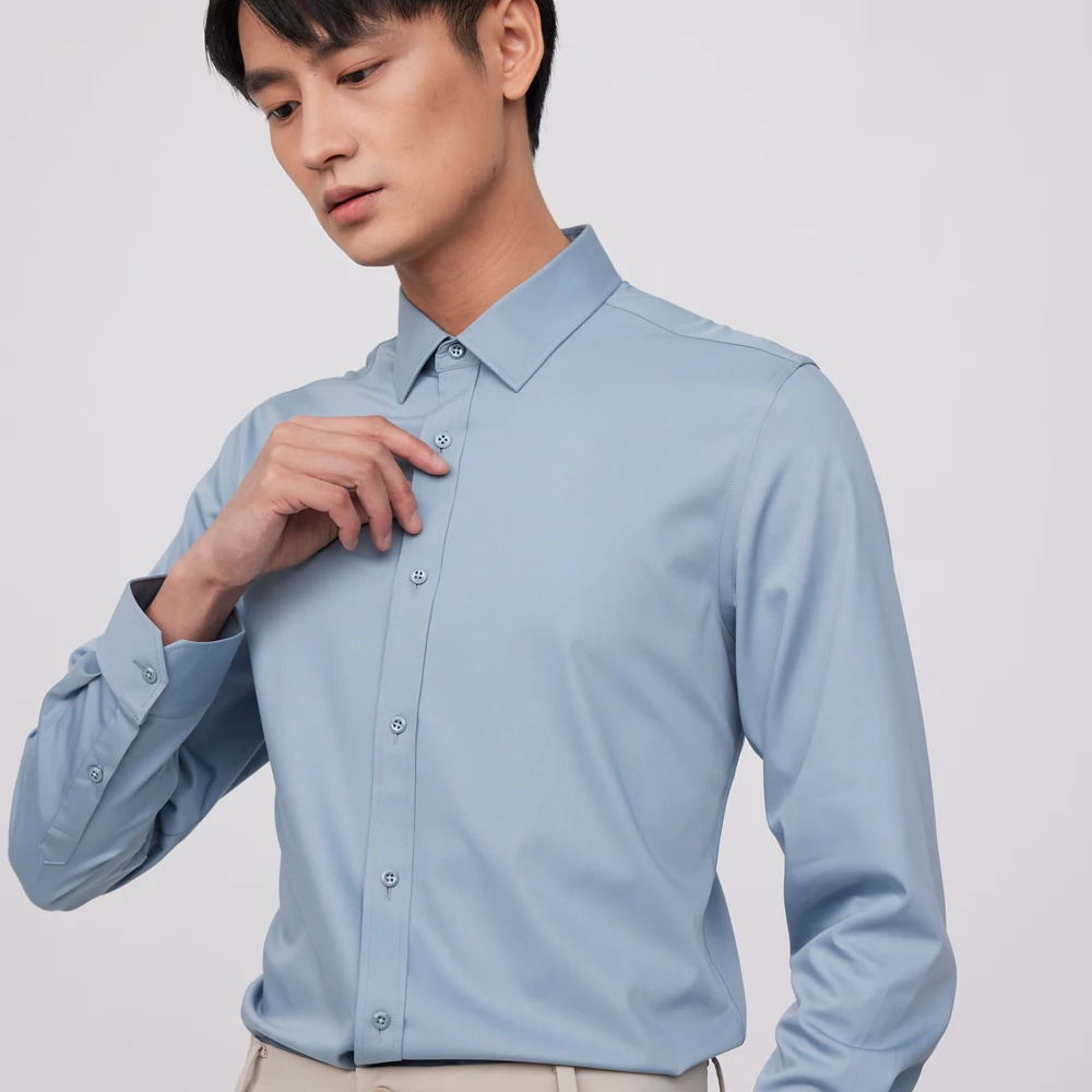 Camisa de vestir formal para h - Breathable Bamboo Fiber Shirt Non Iron reseña y precio