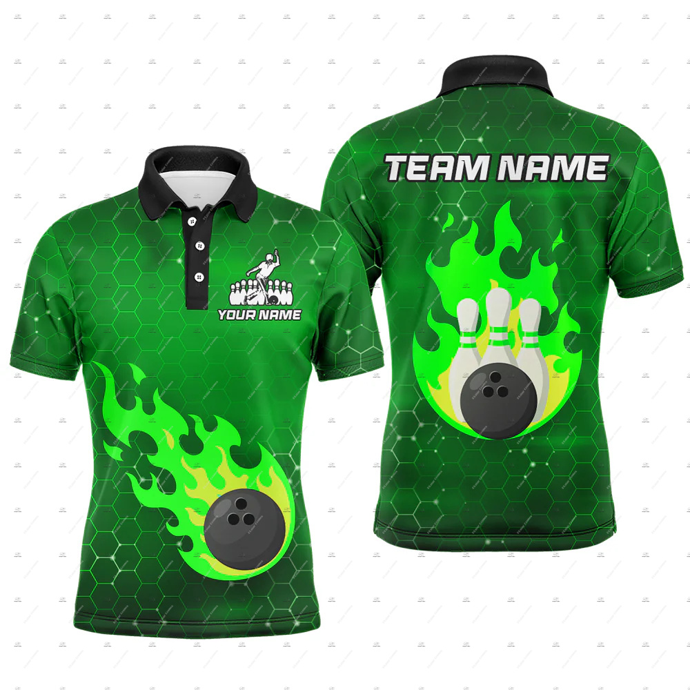 Camisetas Polo de Manga Corta  - Short Sleeve Bowling Shirt Retro reseña y precio
