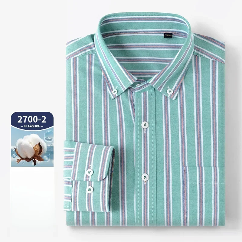 Camisa de manga larga de alta  - Oxford Cotton Casual Shirt Business reseña y precio