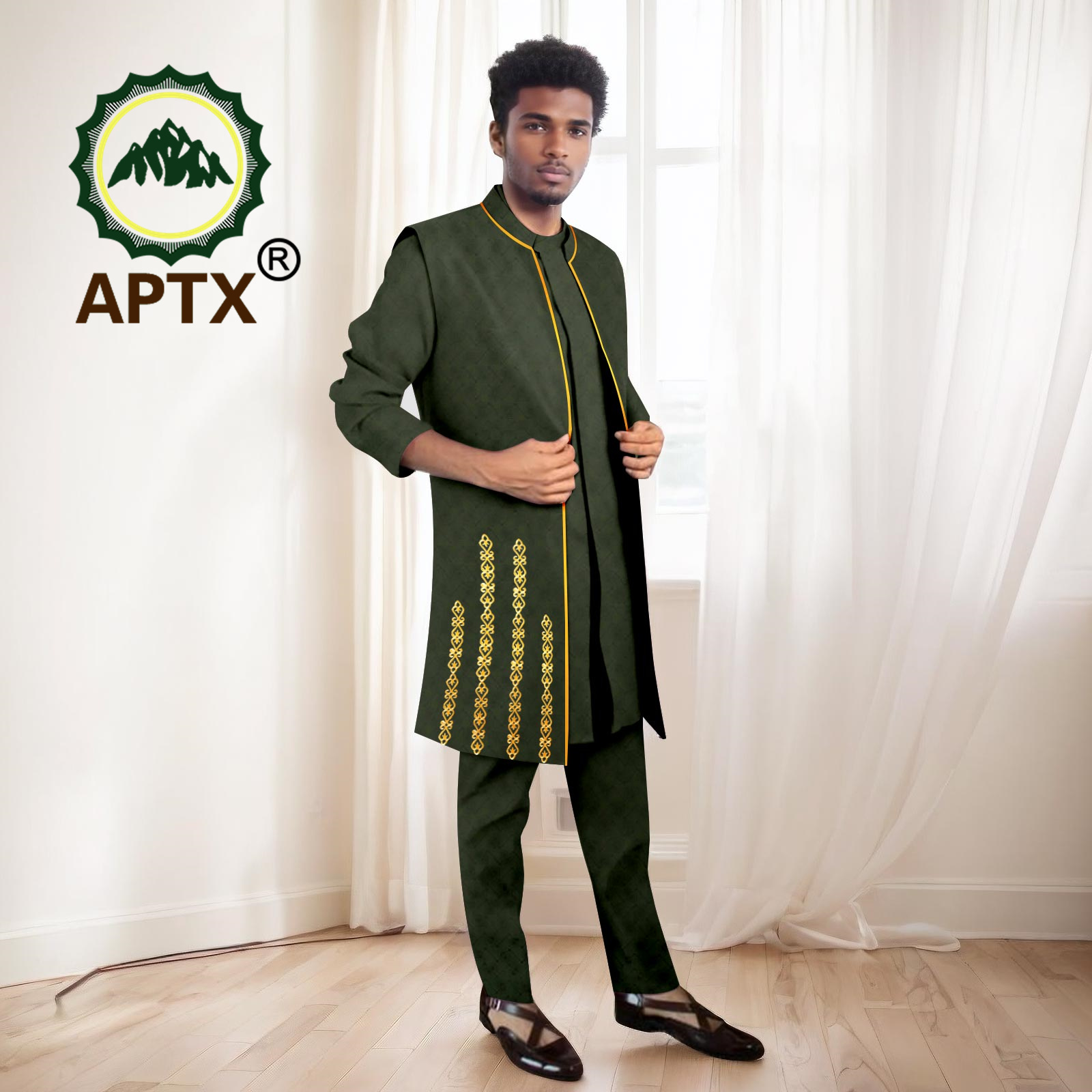 Trajes africanos para hombre,  - Mandarin Collar Formal Shirt Slim Fit reseña y precio