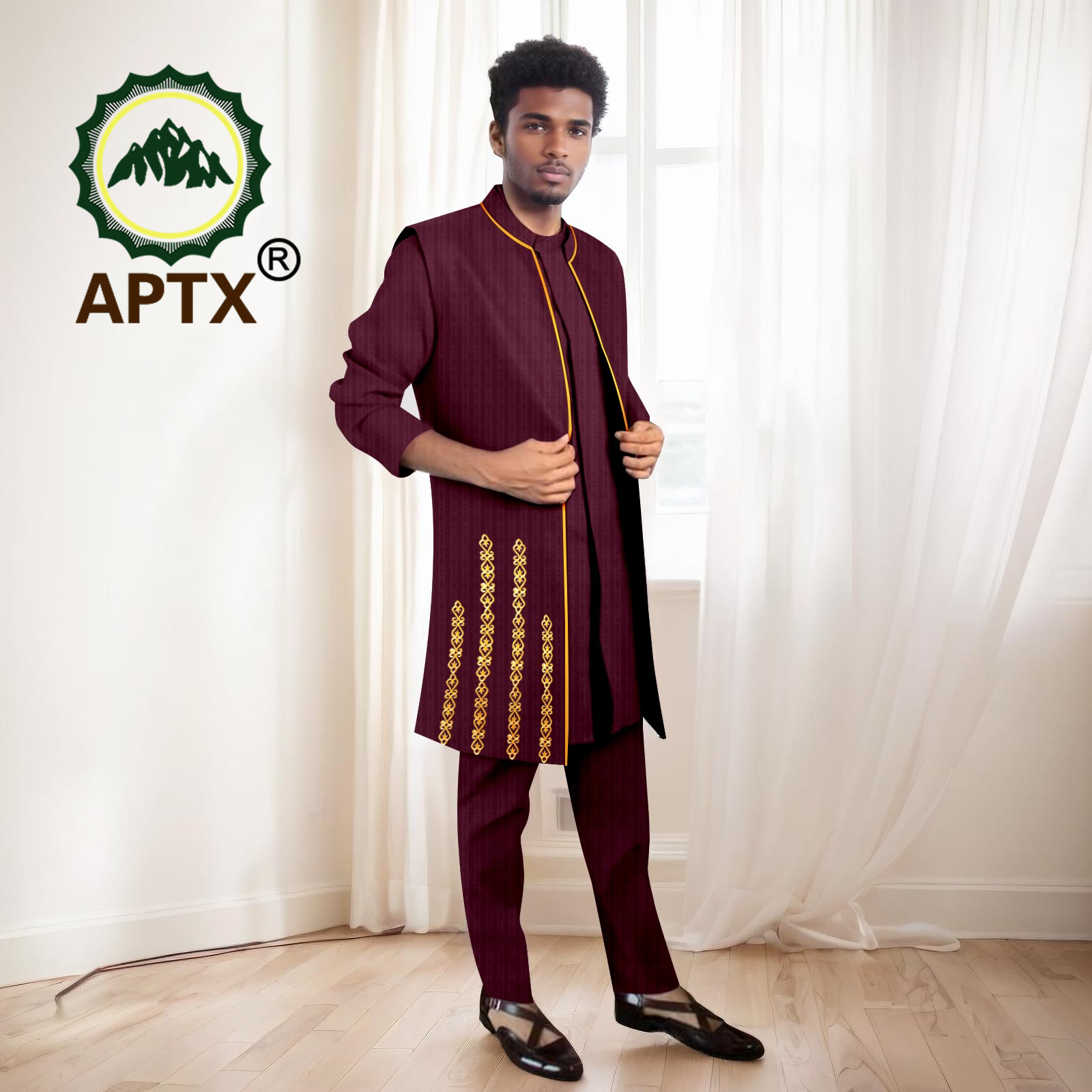 Trajes africanos para hombre,  - Mandarin Collar Formal Shirt Slim Fit reseña y precio