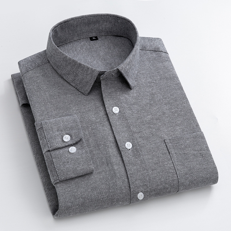 Camisa Oxford azul marino de m - Oxford Cotton Casual Shirt Business reseña y precio