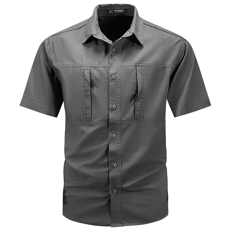 Camisa táctica de manga corta  - Tactical Military Shirt Cargo reseña y precio