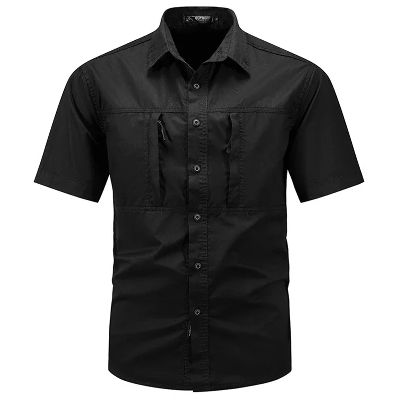 Camisa táctica de manga corta  - Tactical Military Shirt Cargo reseña y precio