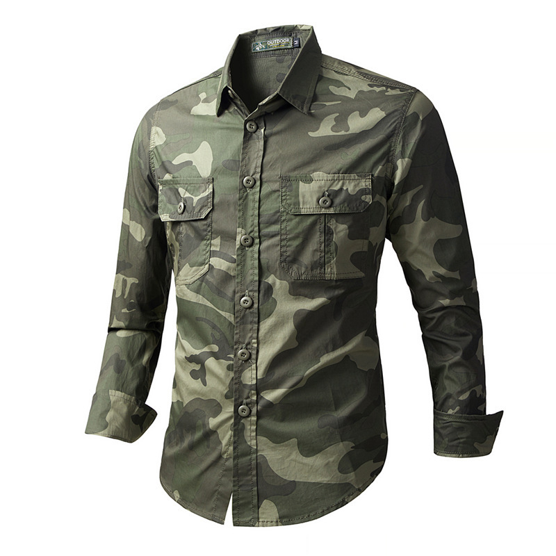 Camisas tácticas de camuflaje  - Tactical Military Shirt Cargo reseña y precio