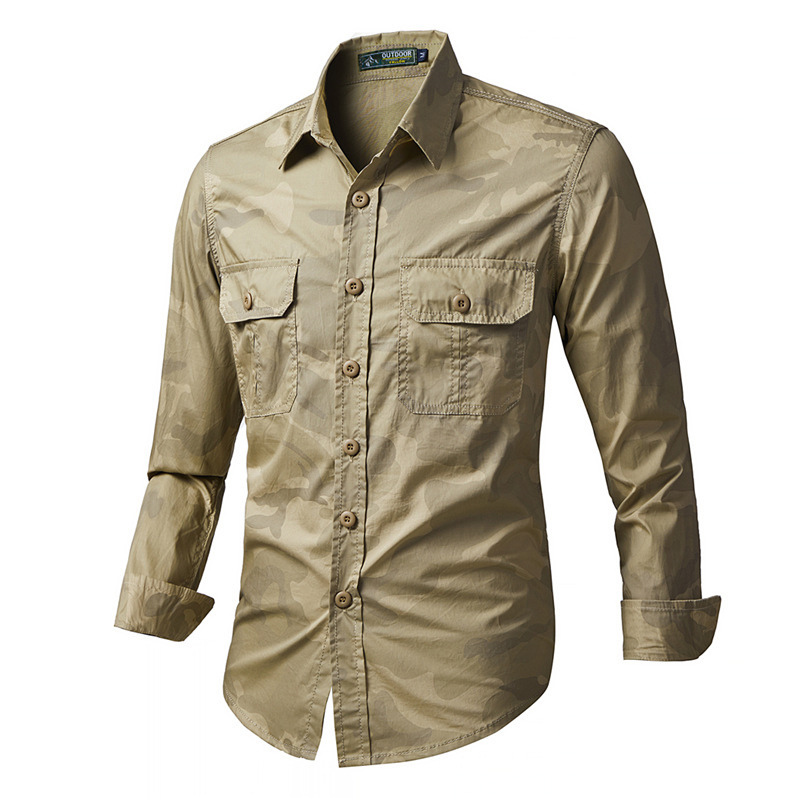 Camisas tácticas de camuflaje  - Tactical Military Shirt Cargo reseña y precio