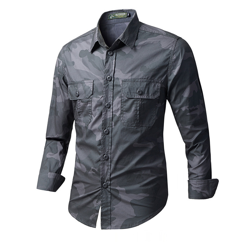 Camisas tácticas de camuflaje  - Tactical Military Shirt Cargo reseña y precio