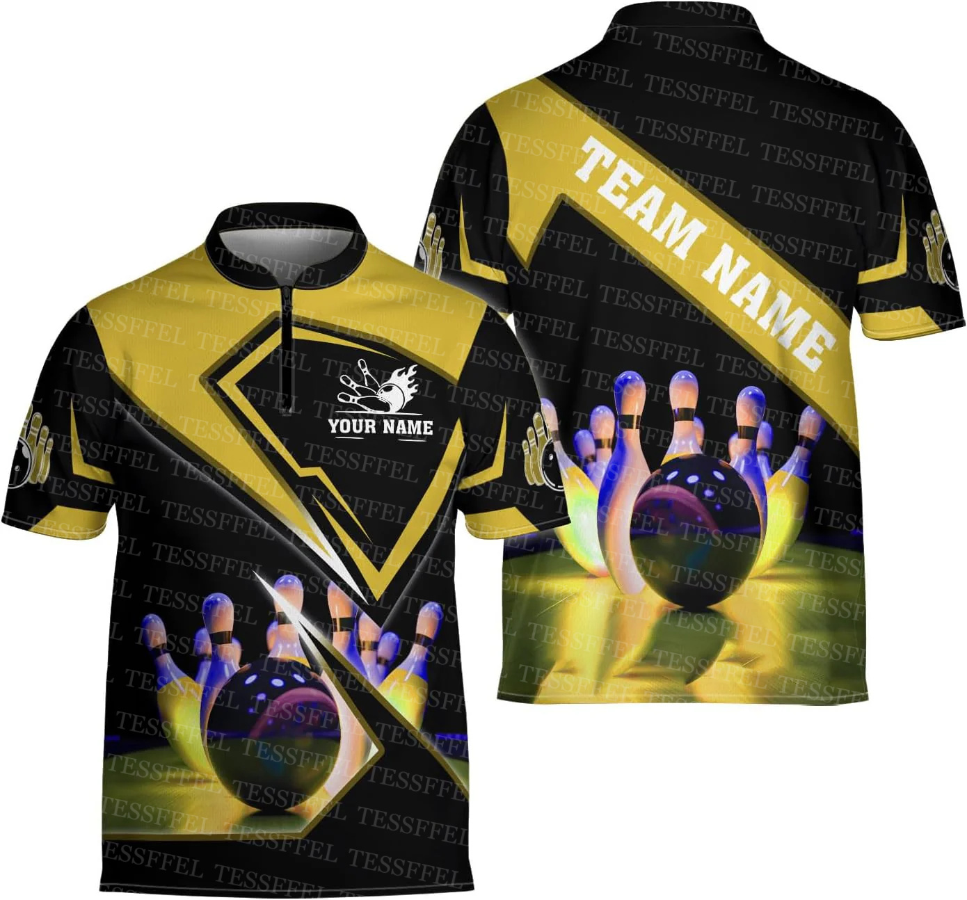 Nombre personalizado Graffiti  - Short Sleeve Bowling Shirt Retro reseña y precio