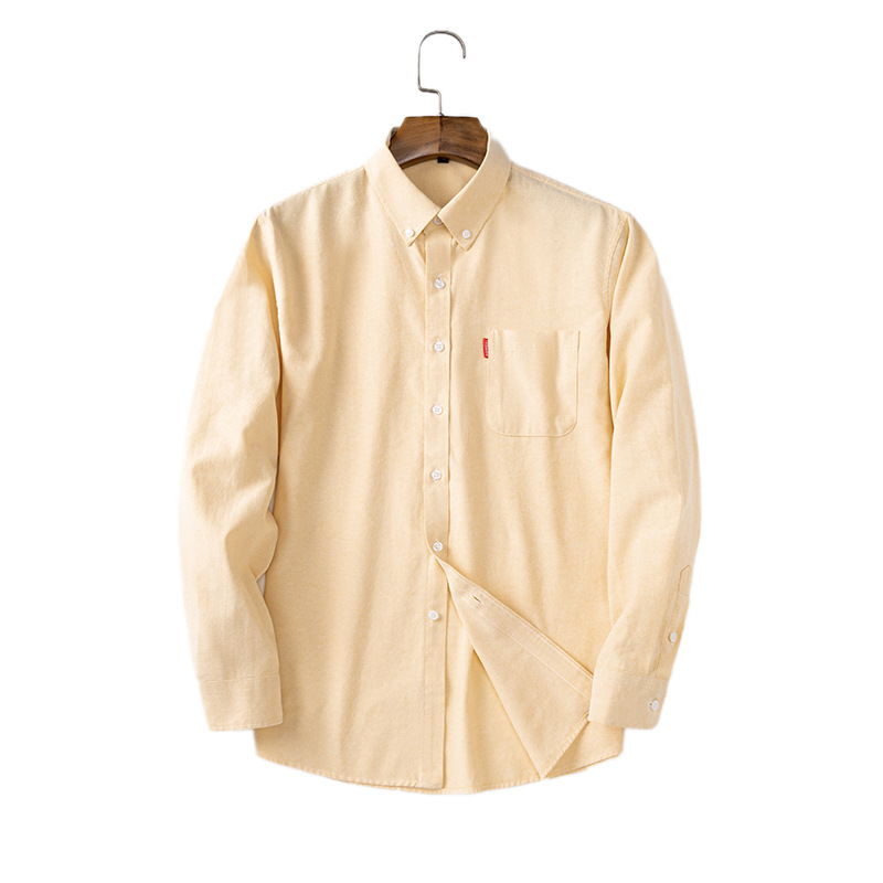 Camisa de Hombre de Manga Larg - Oxford Cotton Casual Shirt Business reseña y precio