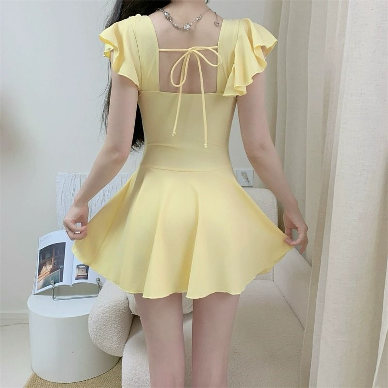 Traje de baño de manga corta c - Suits reseña y precio
