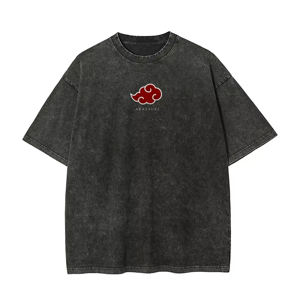Camiseta Naruto Itachi Uchiha  - Acid Wash Vintage Graphic T Shirt reseña y precio