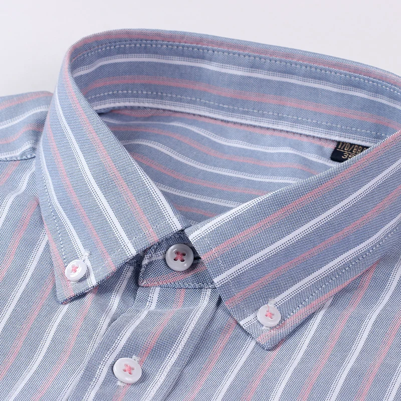 Camisa de Hombre de Manga Larg - Oxford Cotton Casual Shirt Business reseña y precio
