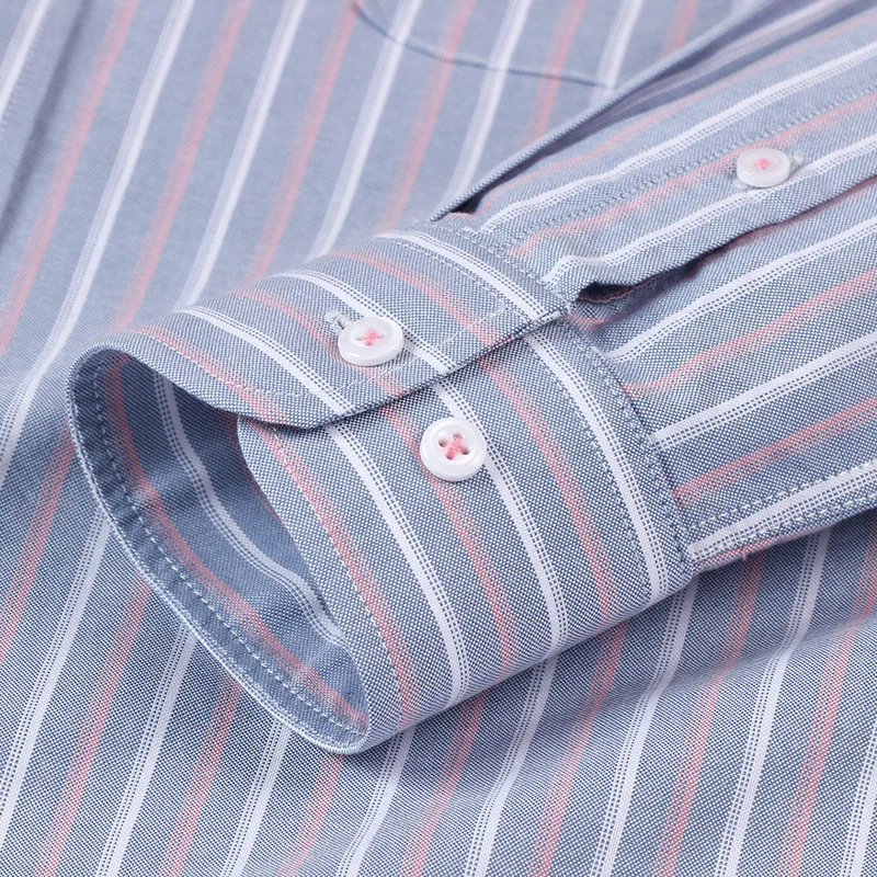 Camisa de Hombre de Manga Larg - Oxford Cotton Casual Shirt Business reseña y precio