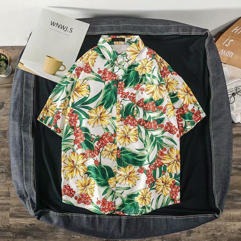 Camisa hawaiana de manga corta - Vintage Hawaiian Floral Shirt reseña y precio