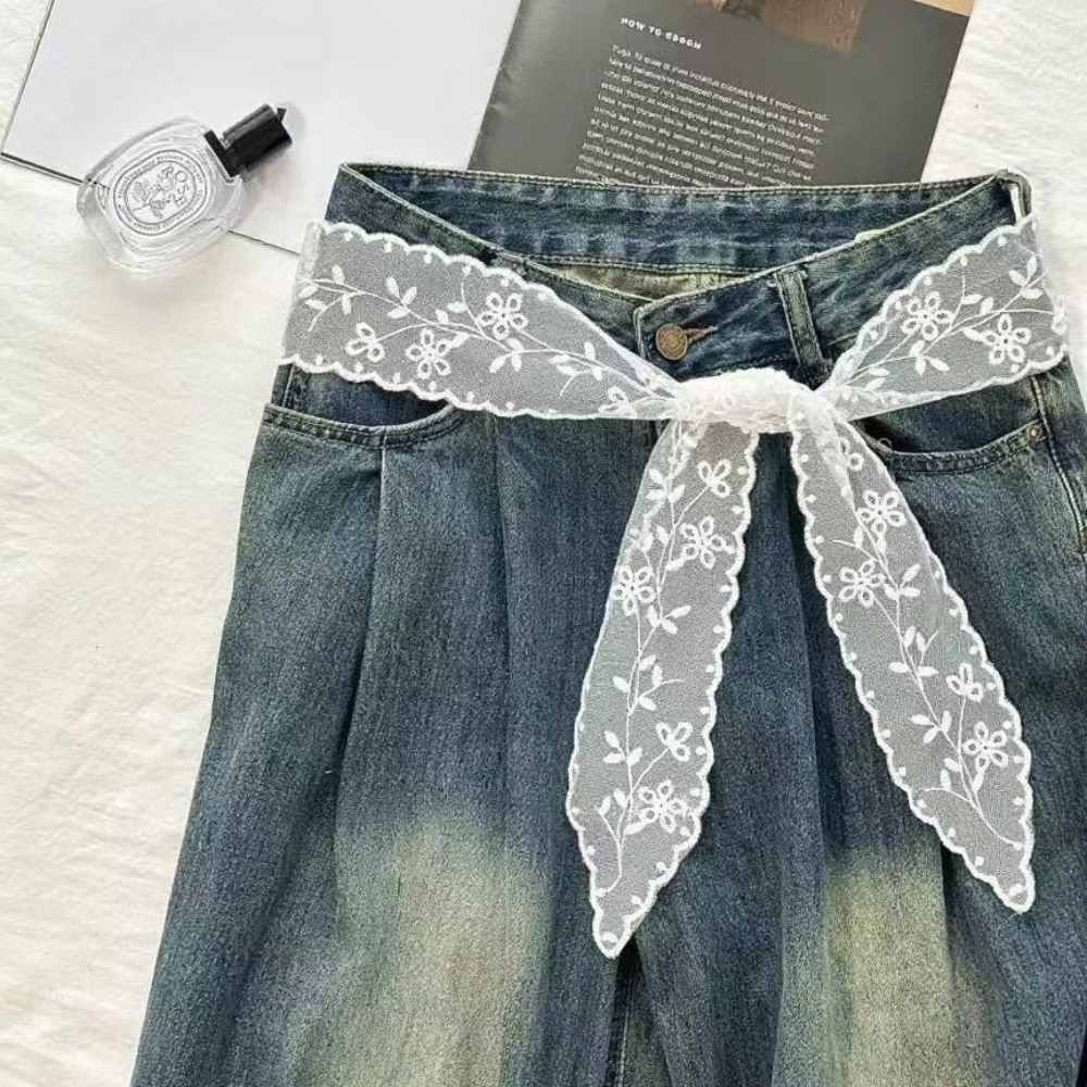 Cinturón de encaje blanco dulc - Jeans reseña y precio