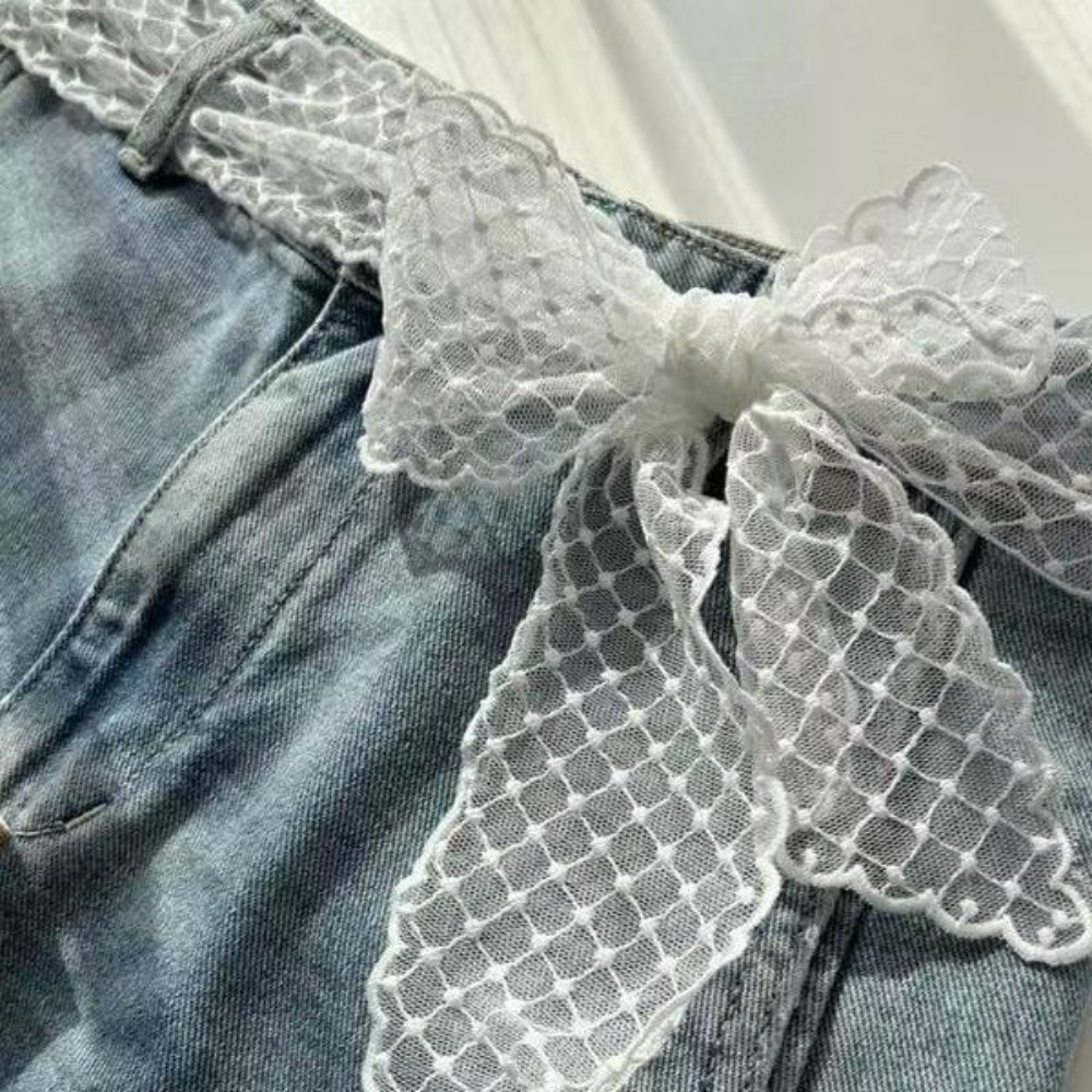 Cinturón de encaje blanco dulc - Jeans reseña y precio