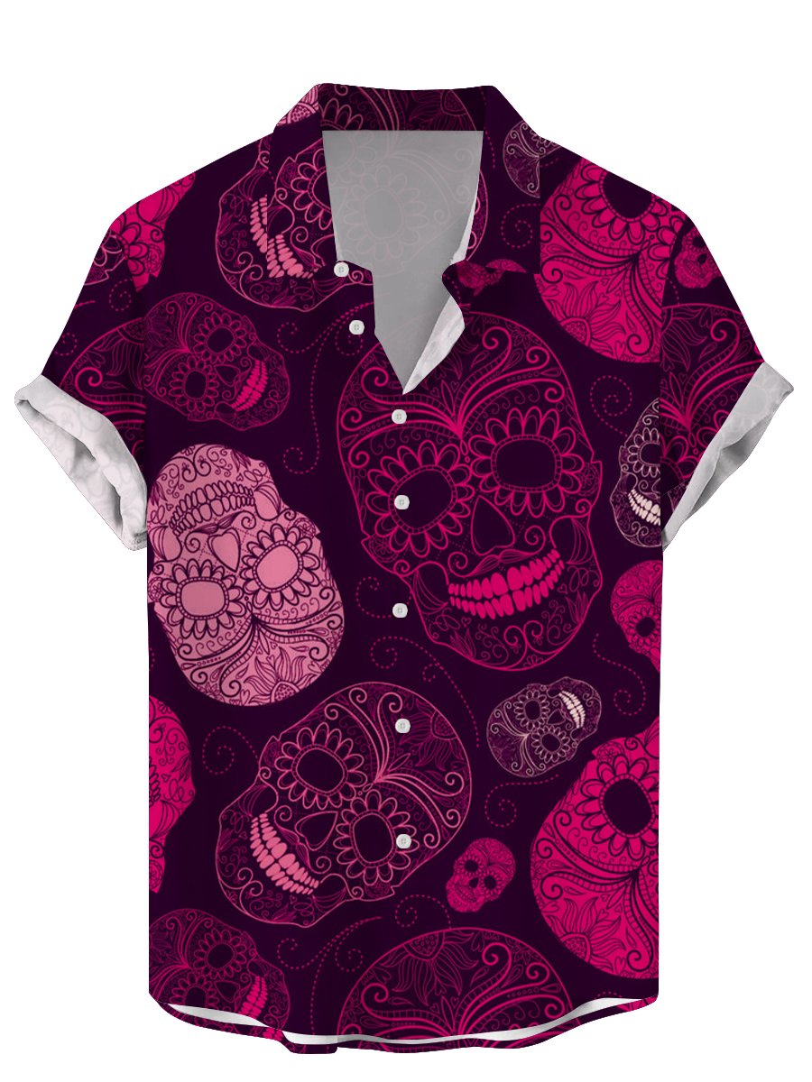 Camisas Vintage con calavera F - Vintage Hawaiian Floral Shirt reseña y precio
