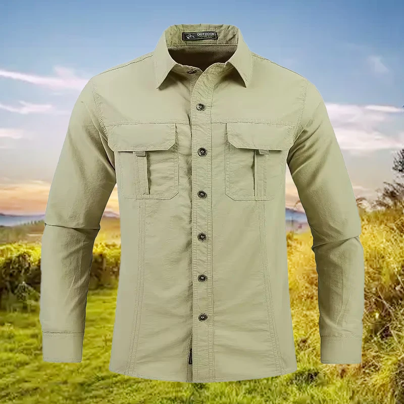 Camisa ligera de secado rápido - Tactical Military Shirt Cargo reseña y precio