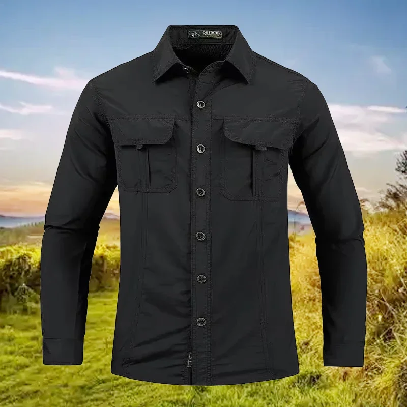 Camisa ligera de secado rápido - Tactical Military Shirt Cargo reseña y precio