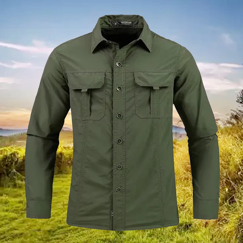 Camisa ligera de secado rápido - Tactical Military Shirt Cargo reseña y precio