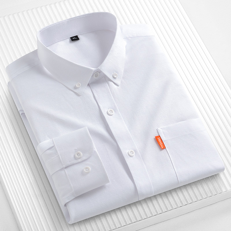 Camisa de negocios 100% de alg - Oxford Cotton Casual Shirt Business reseña y precio