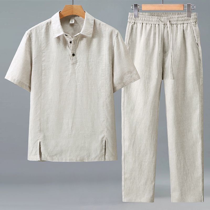 Conjunto de Dos Piezas de Prim - Mens Linen Shirt Long Sleeve reseña y precio