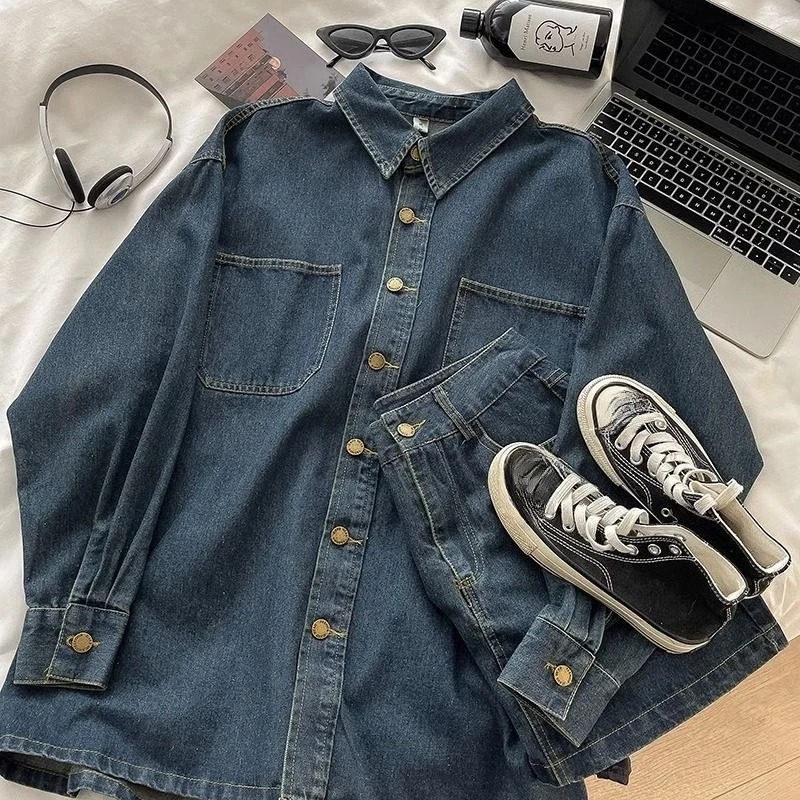 Conjunto de Falda Vaquera Y2K: - Jackets reseña y precio