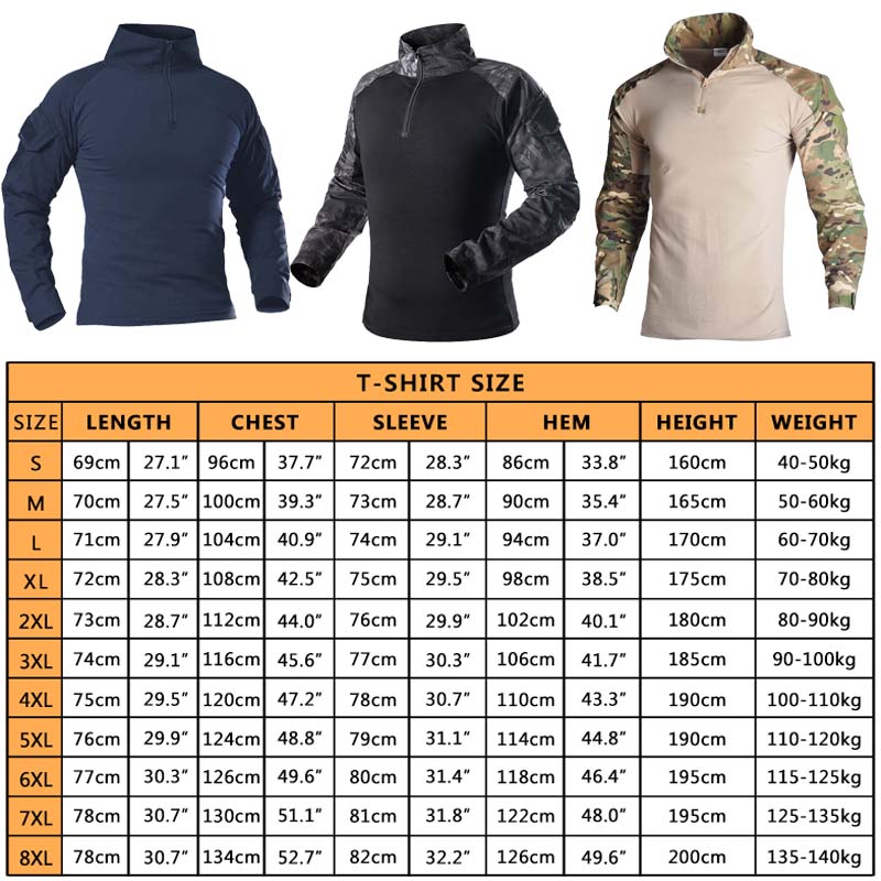 Camisas de combate Camo Cargo  - Tactical Military Shirt Cargo reseña y precio