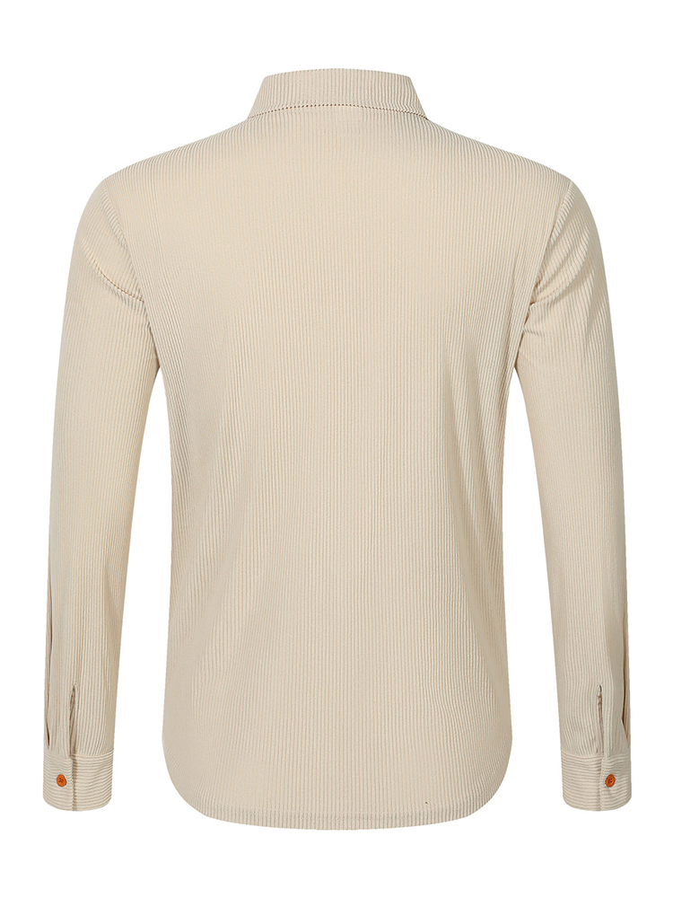 Chaqueta informal de pana para - Corduroy Button Up Shirt Men reseña y precio