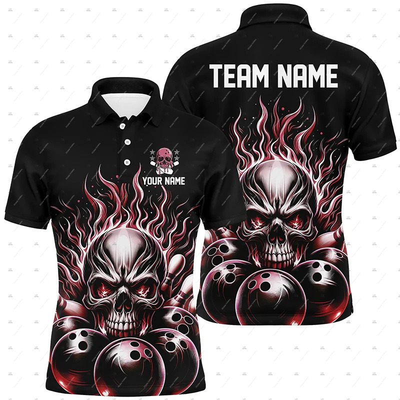 Camisetas Polo de Manga Corta  - Short Sleeve Bowling Shirt Retro reseña y precio