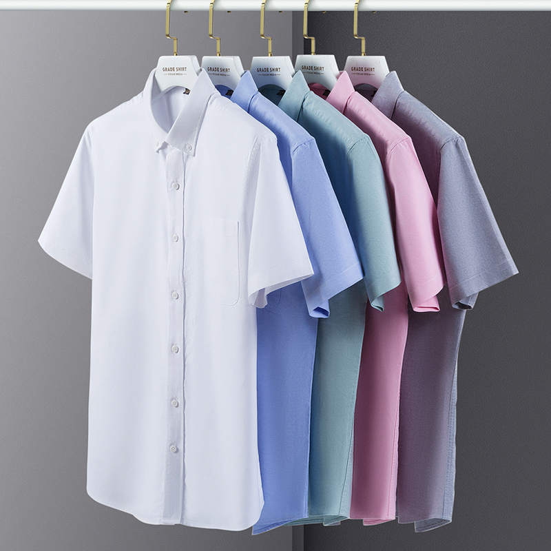 Camisas de verano de alta cali - Oxford Cotton Casual Shirt Business reseña y precio