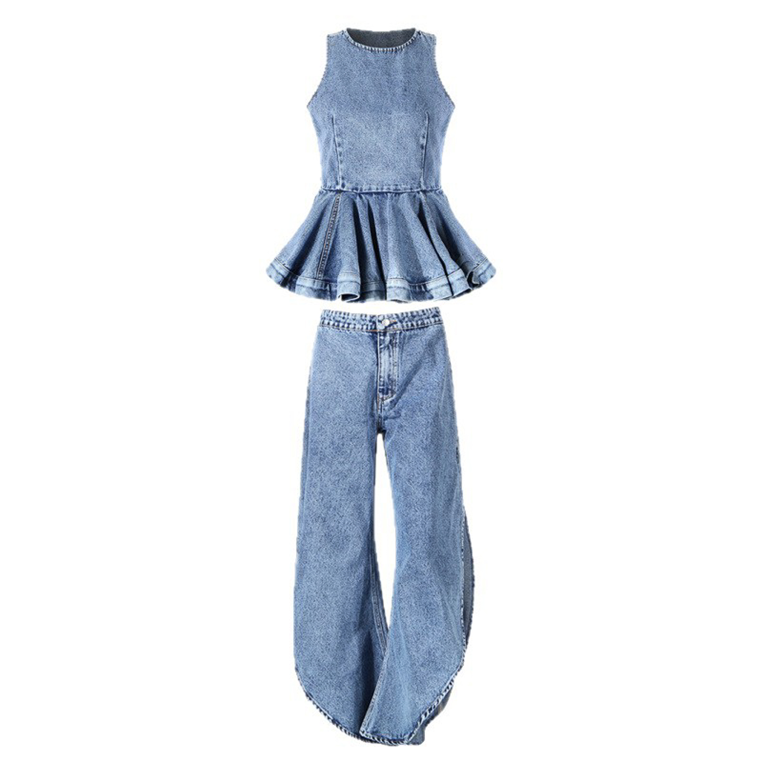Conjunto de dos piezas de mezc - Jeans reseña y precio