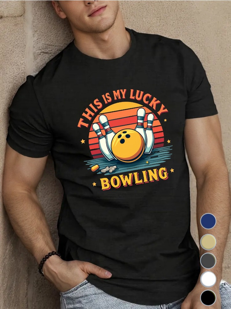 Camiseta de algodón con cuello - Short Sleeve Bowling Shirt Retro reseña y precio