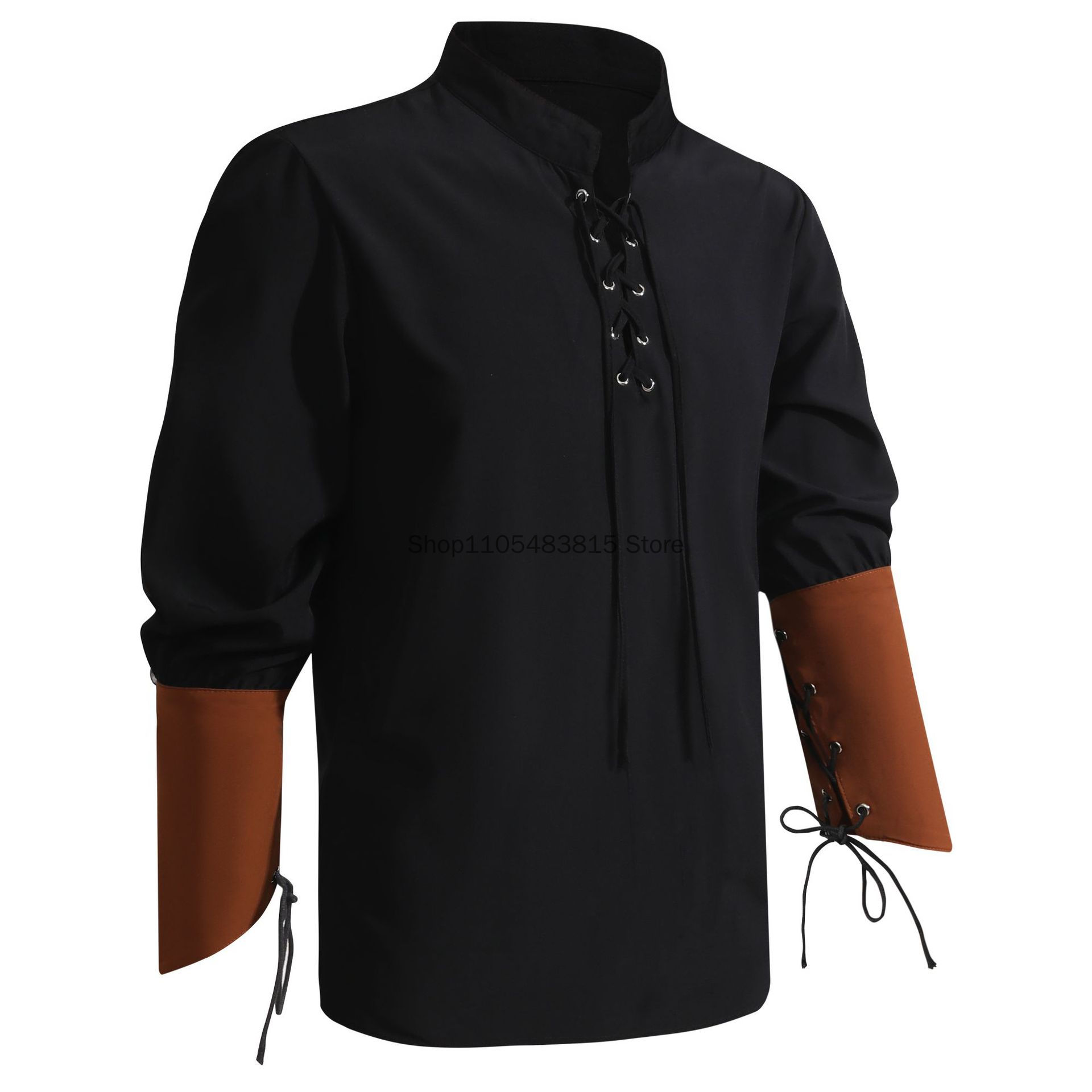 Camisa Pirata para Hombre - Ca - Medieval Gothic Lace Up Pirate Shirt reseña y precio